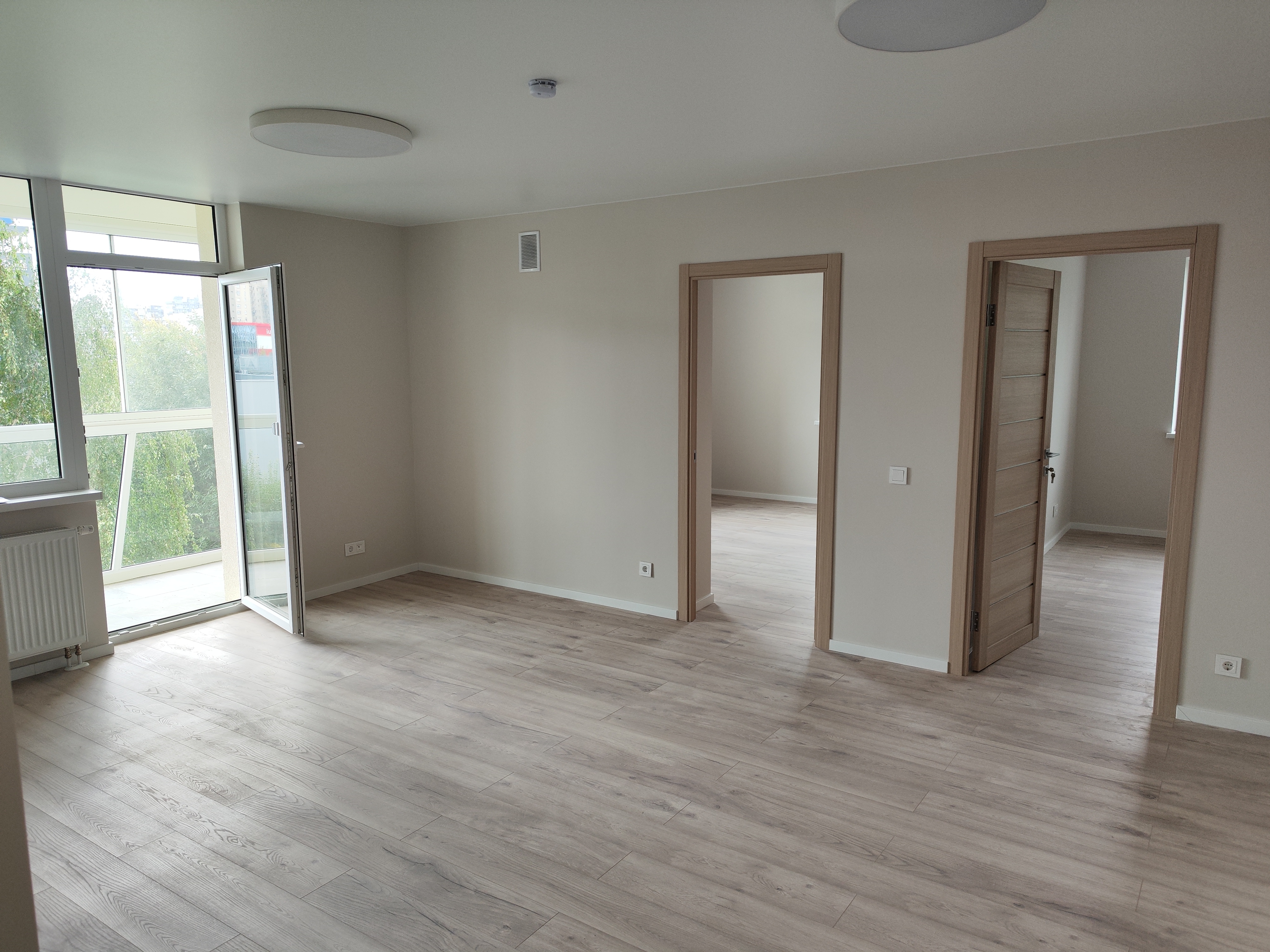 3-jų kambarių nauji butai su pilna arba daline apdaila - 72,00 kv. m.