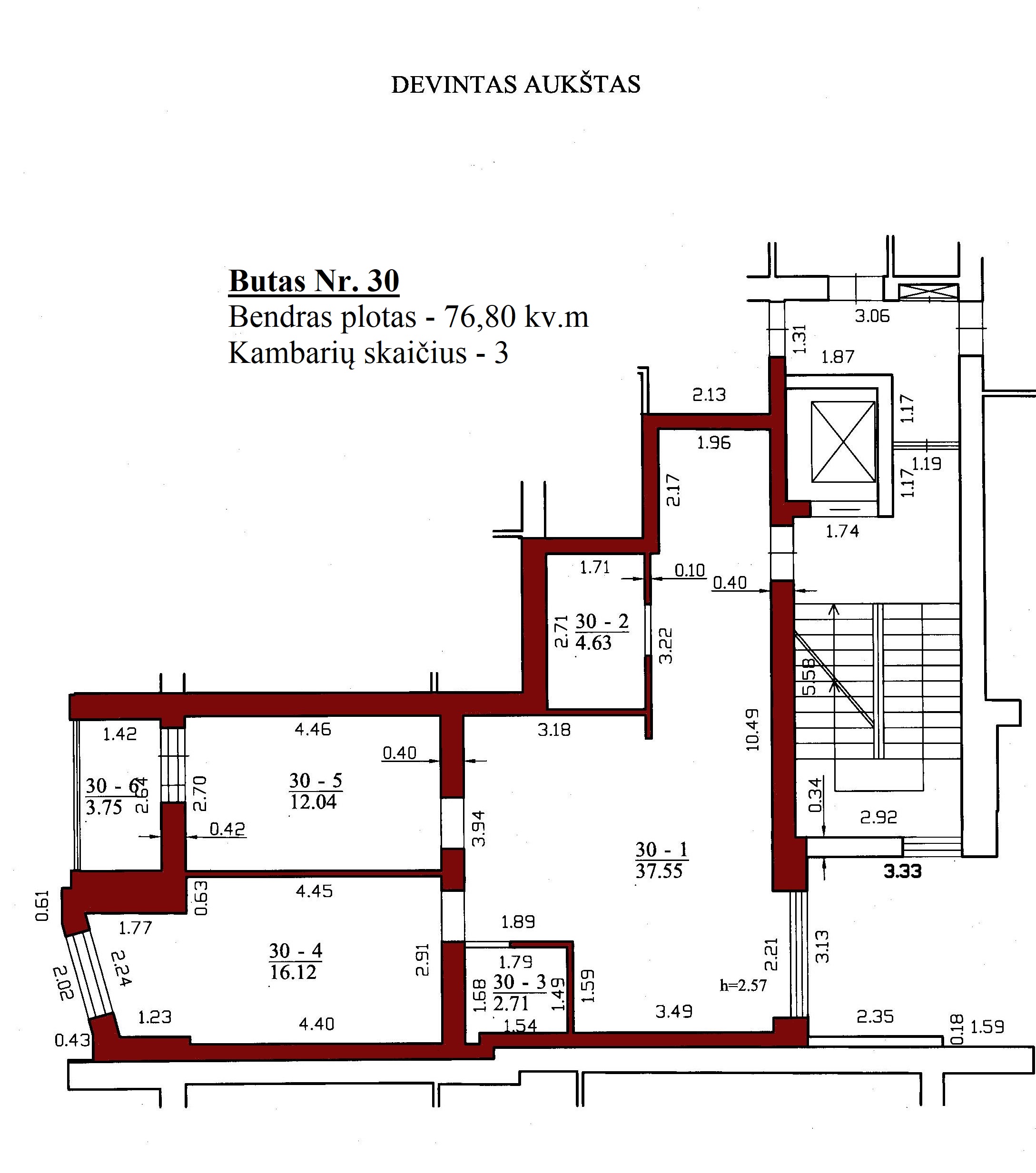 3k butas - Leičių g. 19-30
