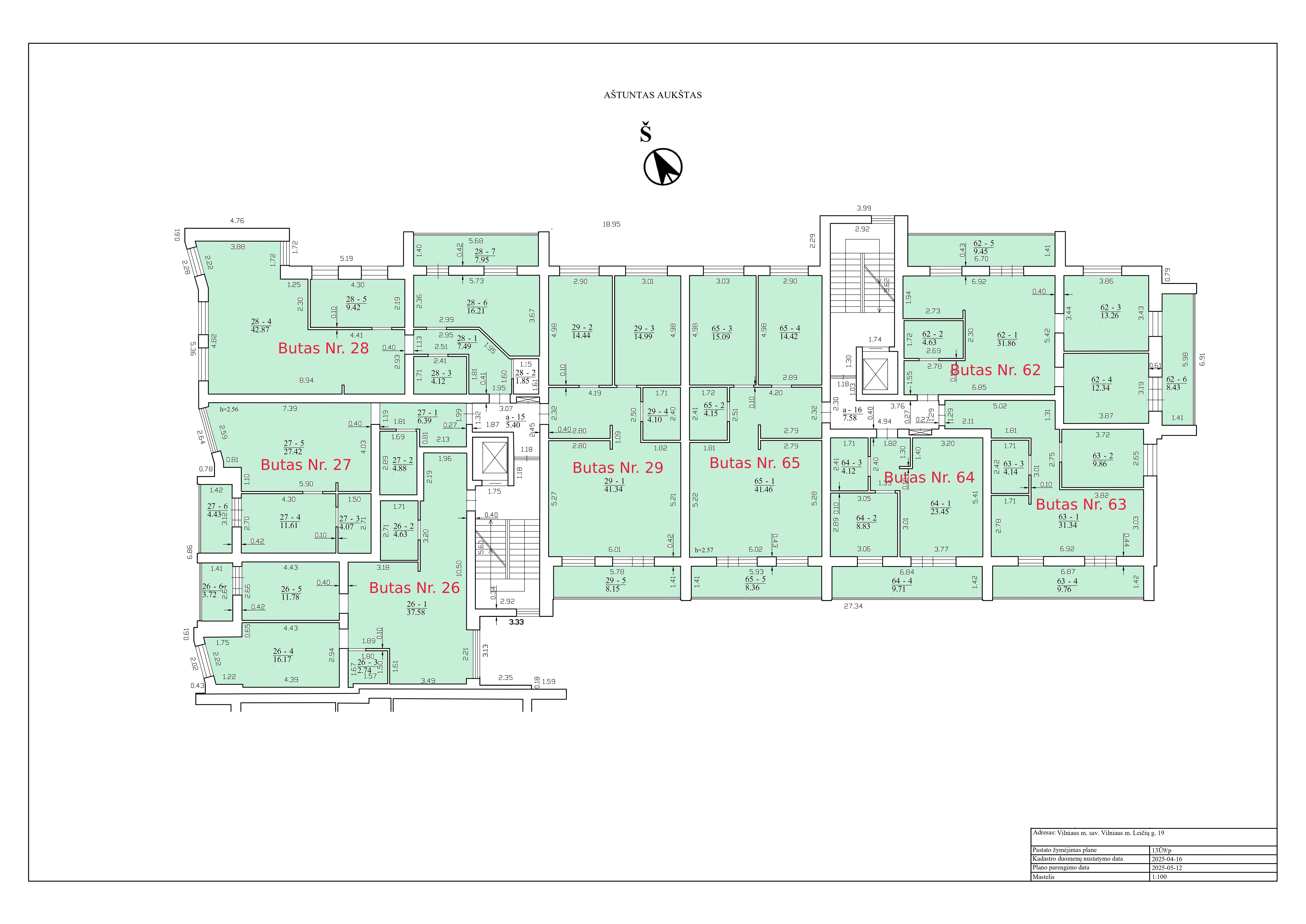 3k butas - Leičių g. 19-29