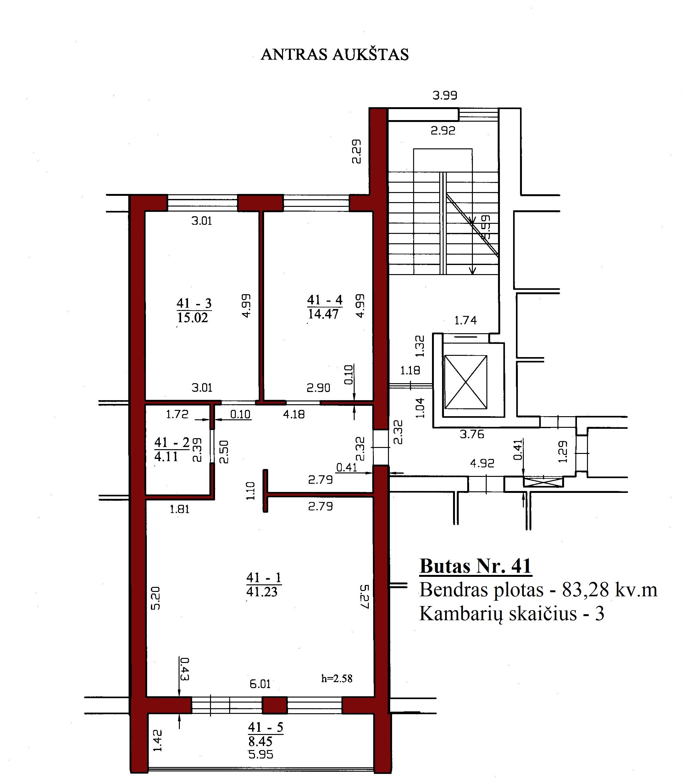 3k butas - Leičių g. 19-41