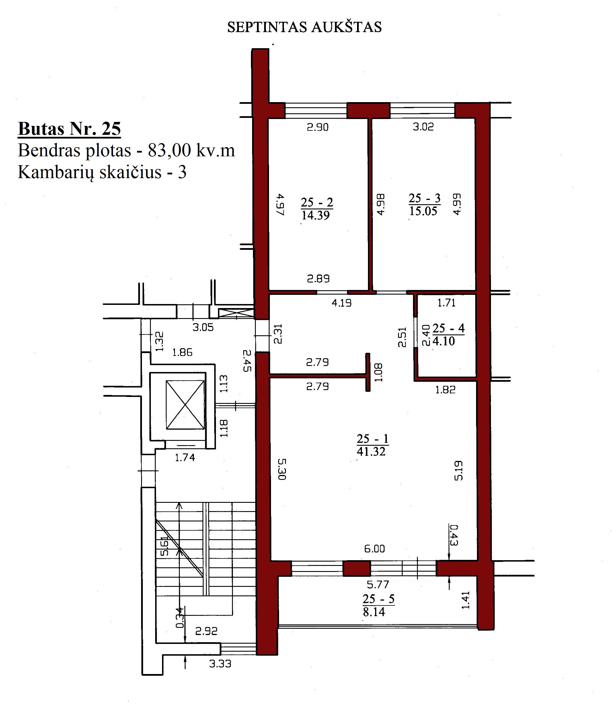 3k butas - Leičių g. 19-25