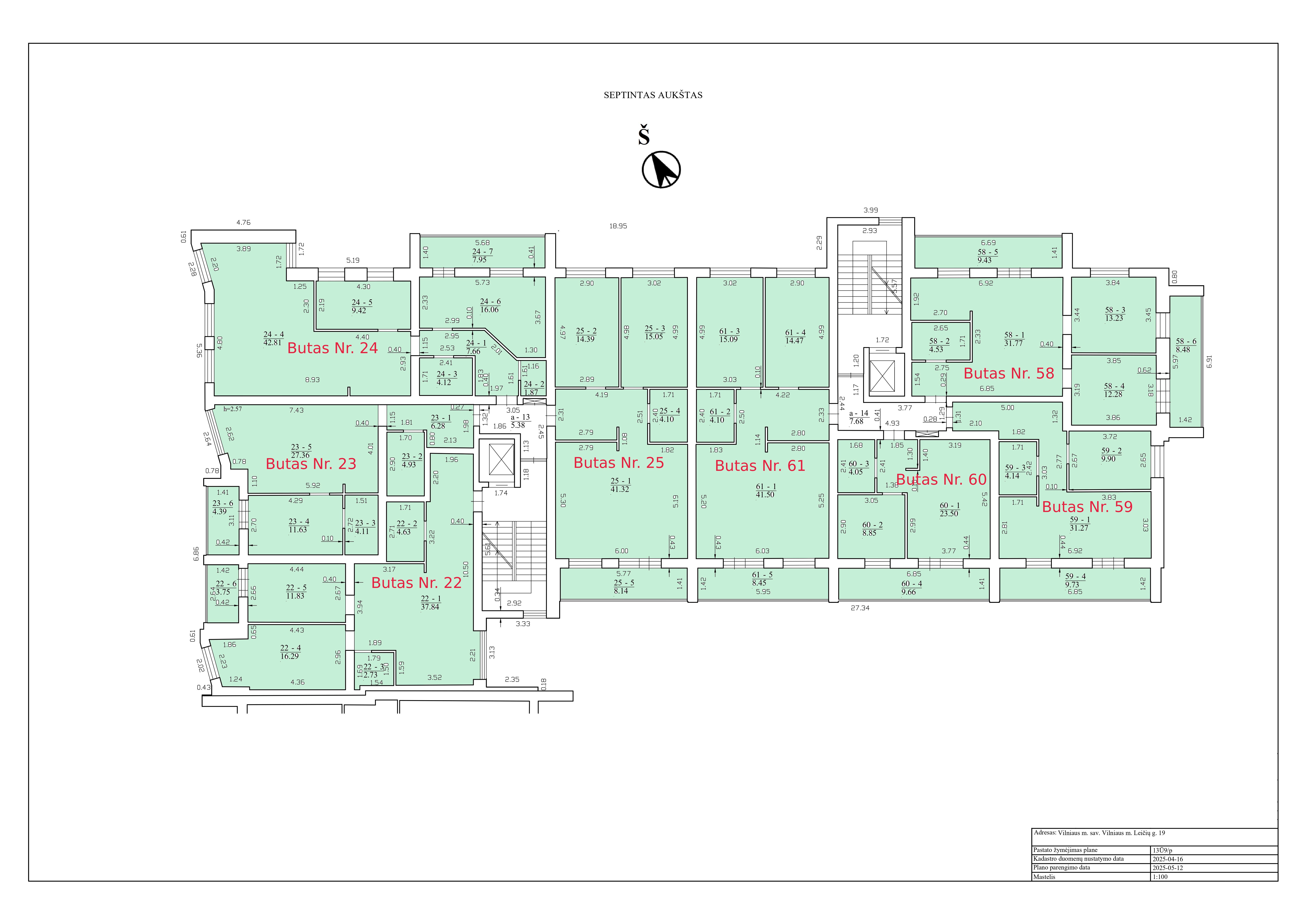 3k butas - Leičių g. 19-25