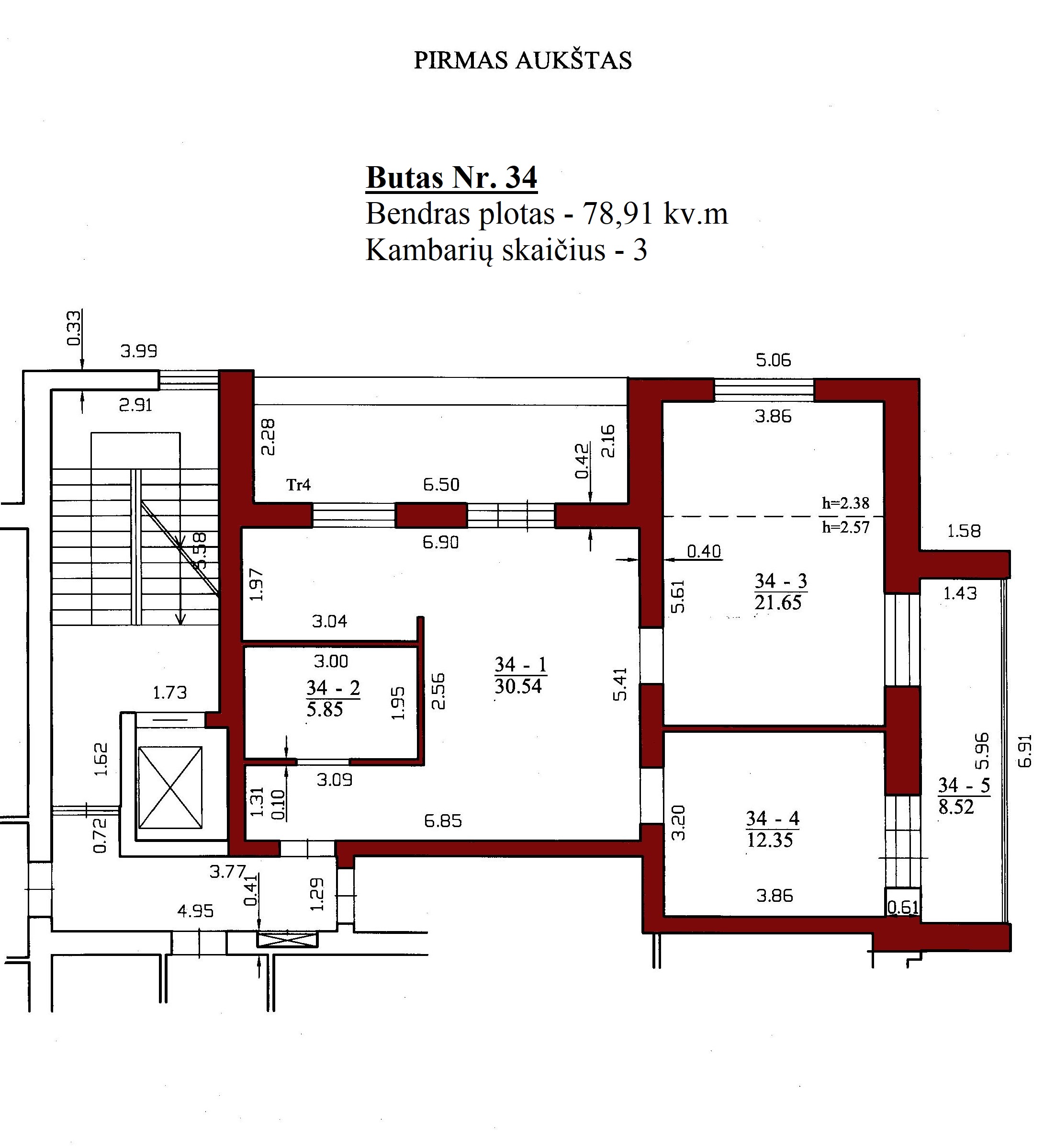3k butas - Leičių g. 19-34