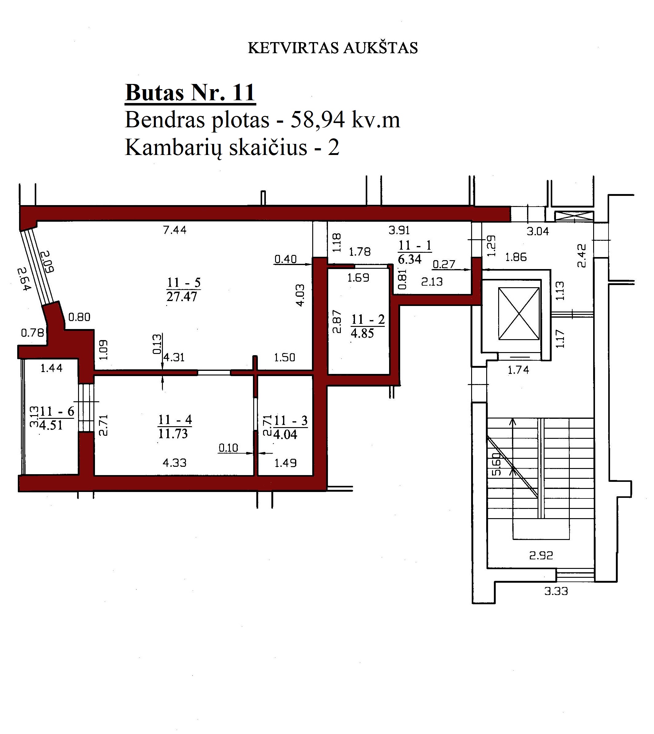 2k butas - Leičių g. 19-11