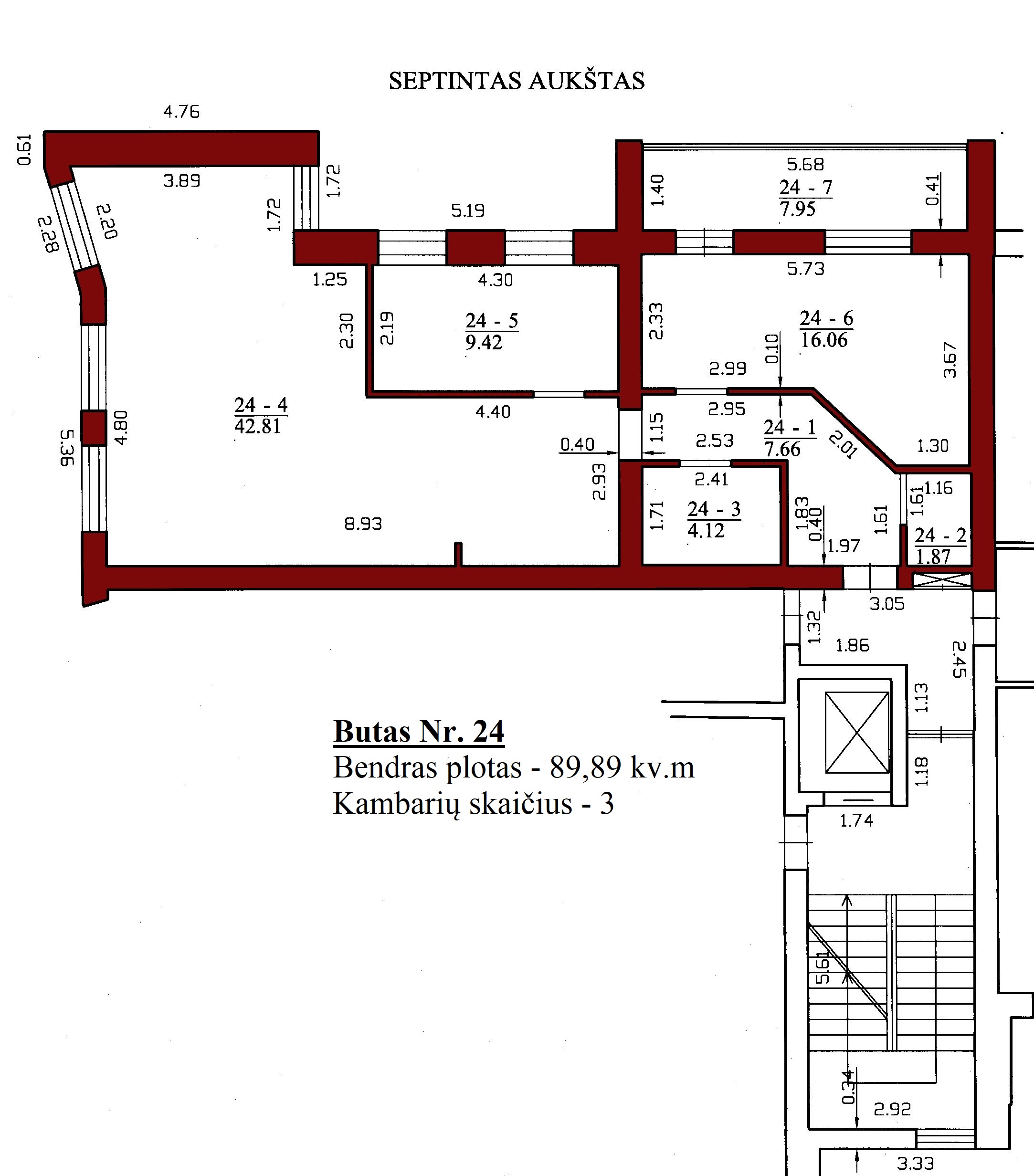 3k butas - Leičių g. 19-24