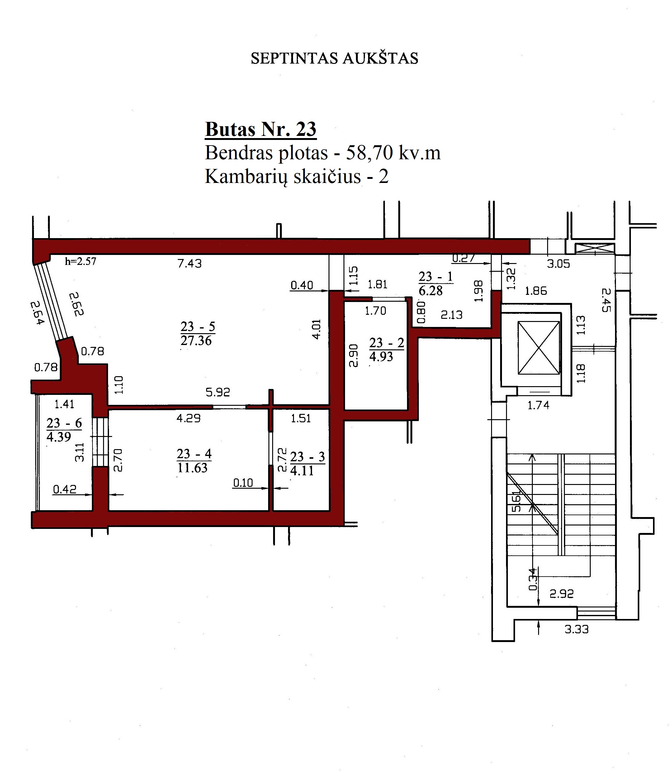 2k butas - Leičių g. 19-23