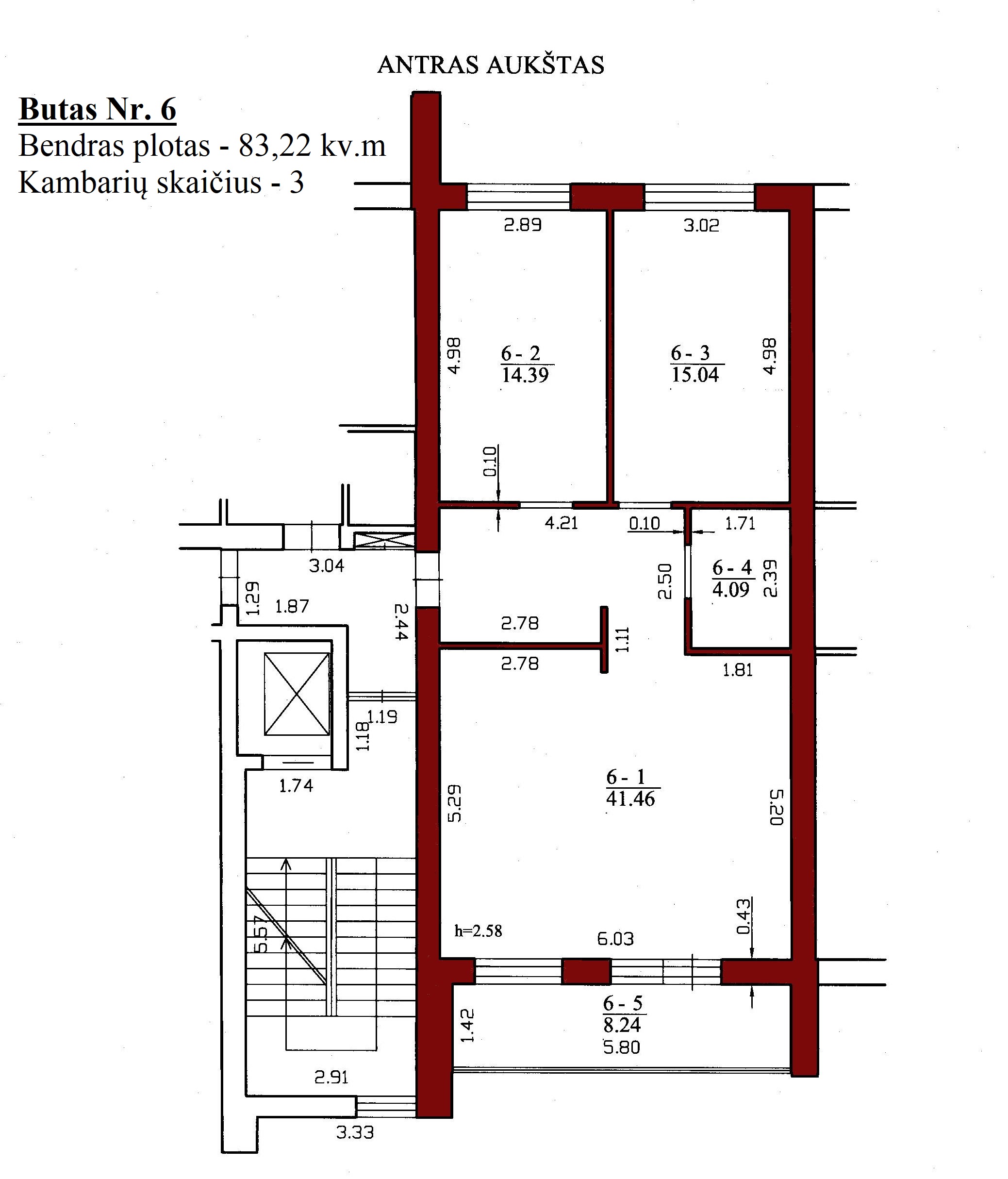 3k butas - Leičių g. 19-6