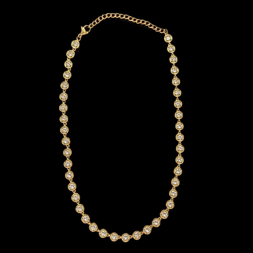 Collana con zirconi