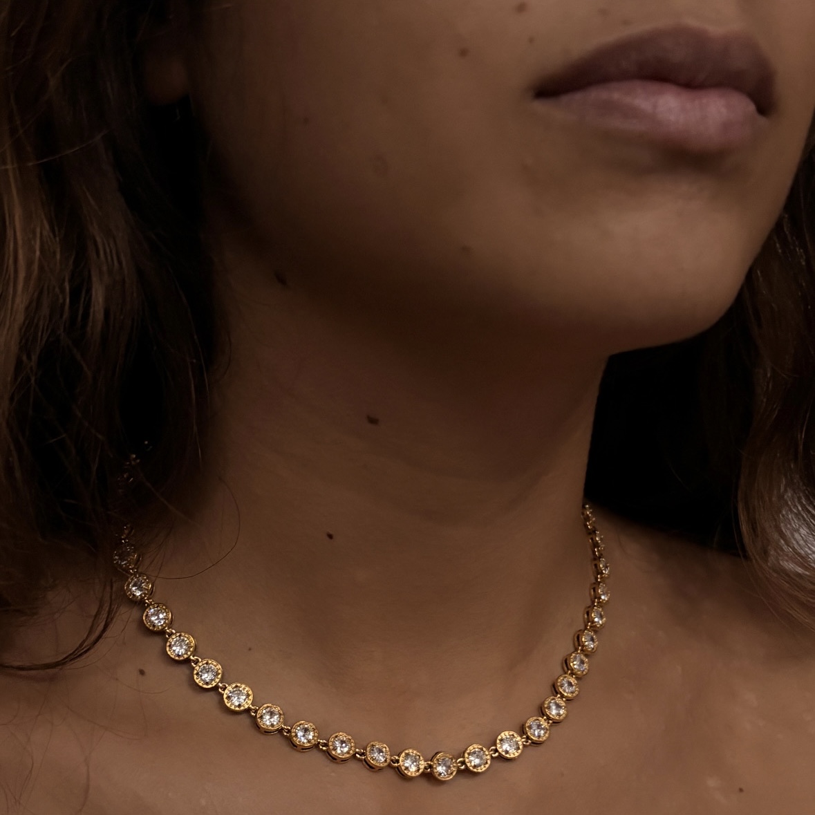 Collana con zirconi