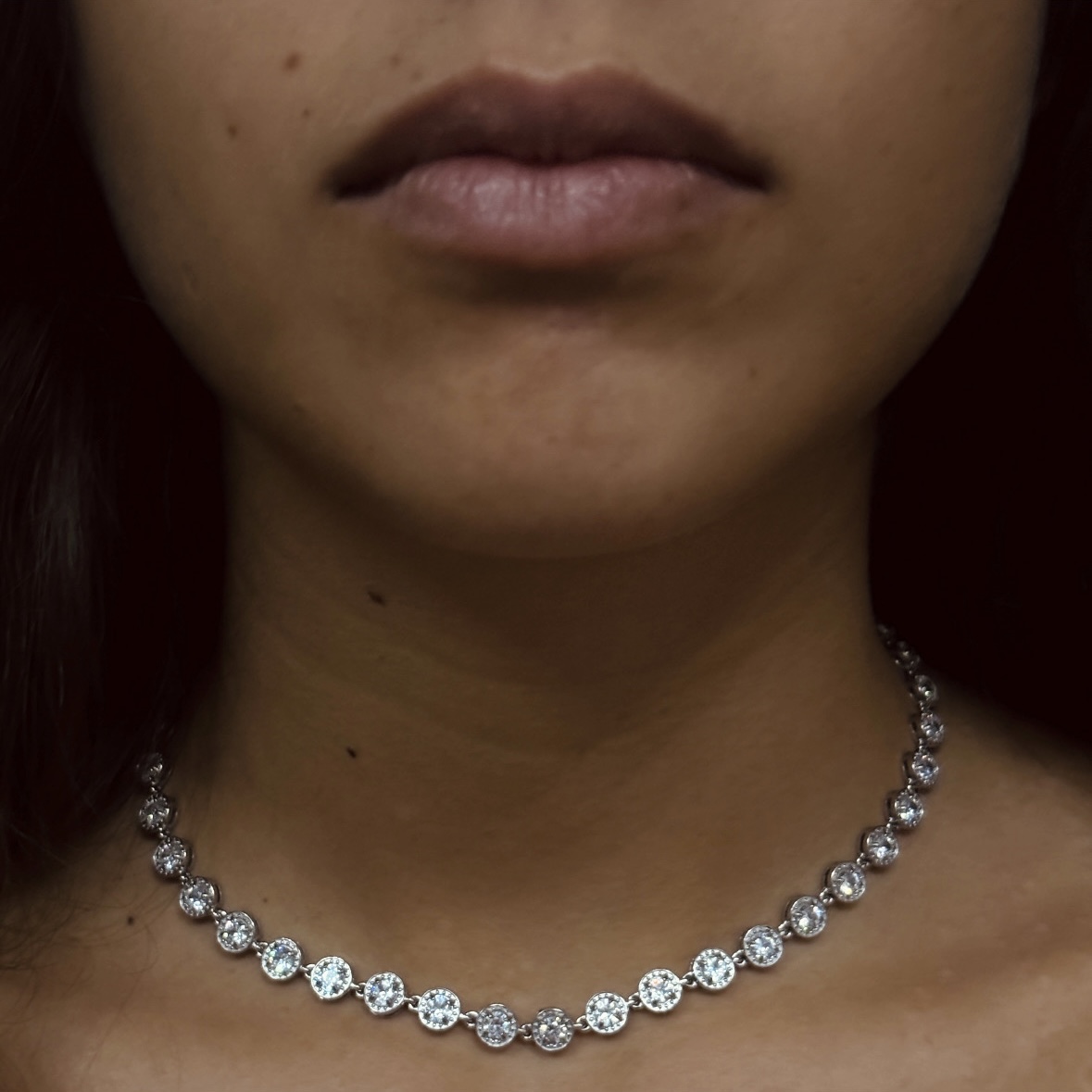 Collana con cristalli