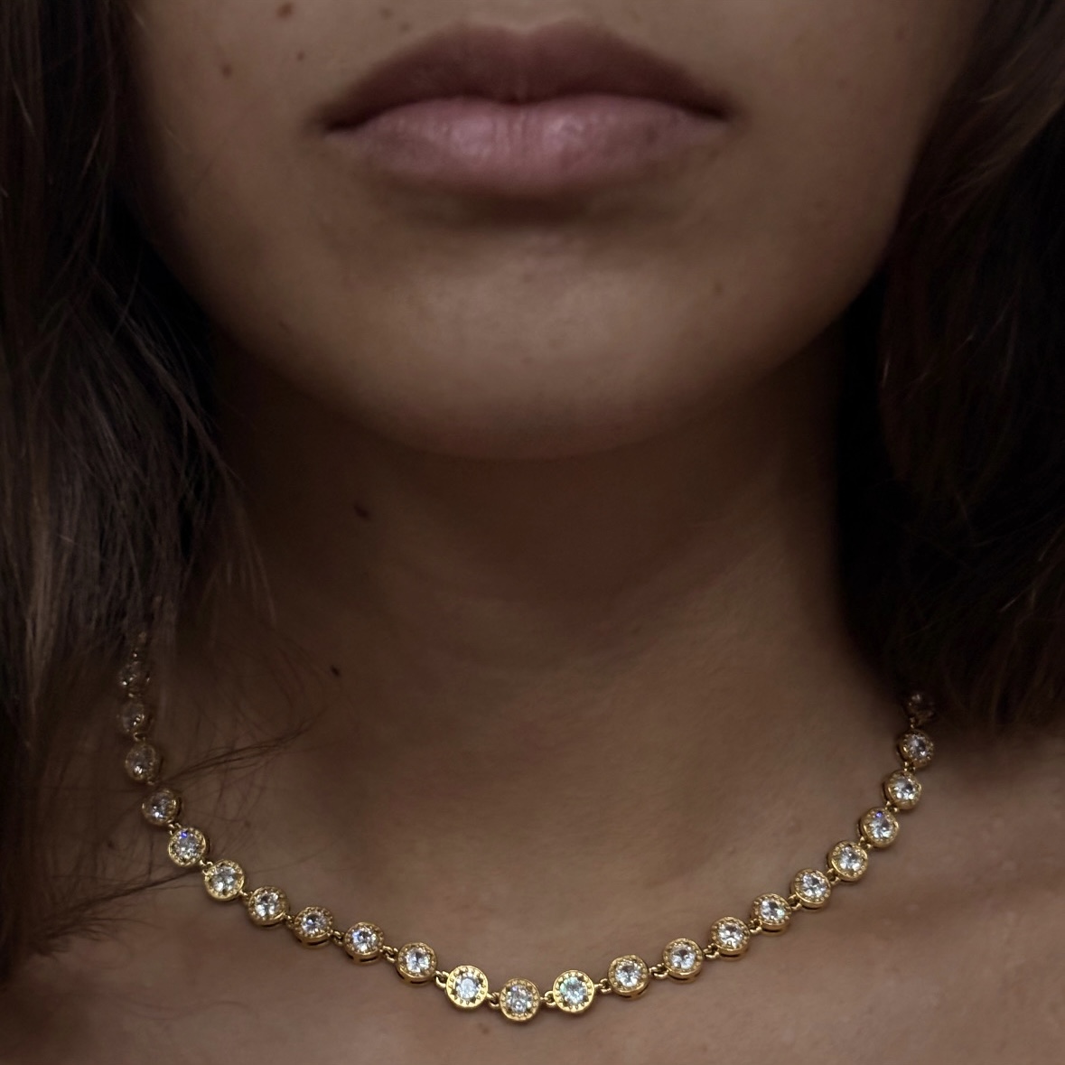 Collana con zirconi