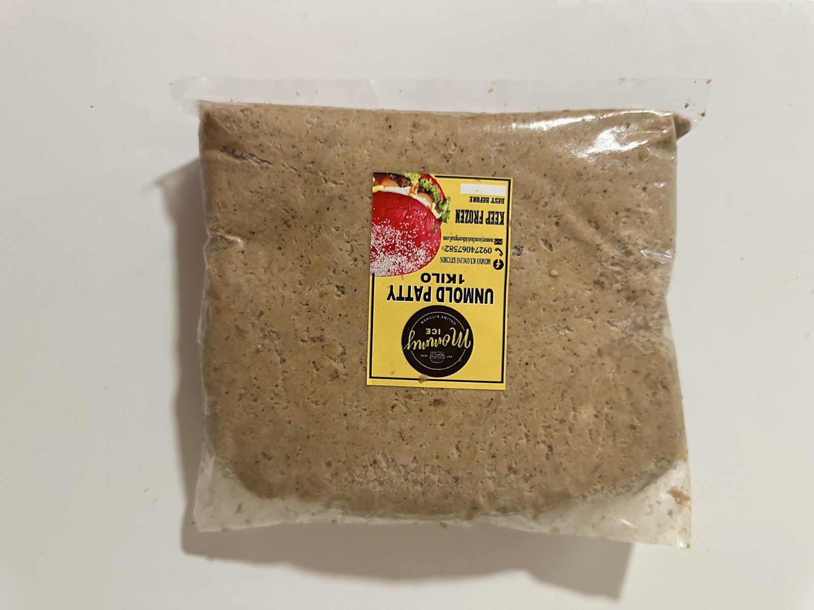 Unmolded Patty