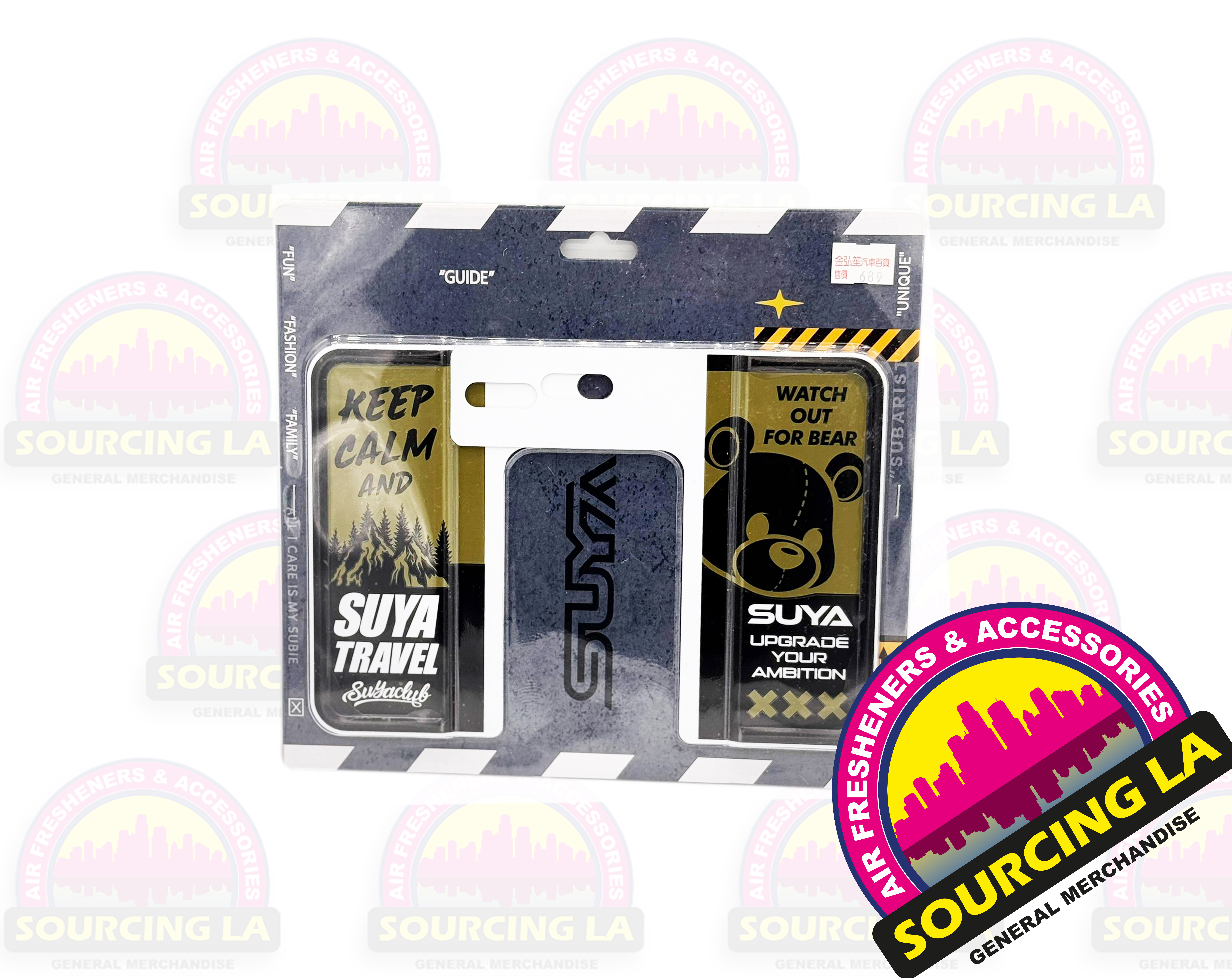 SUYA Bear Infested License Plate Frame Dark Green Sand SYP032-0910