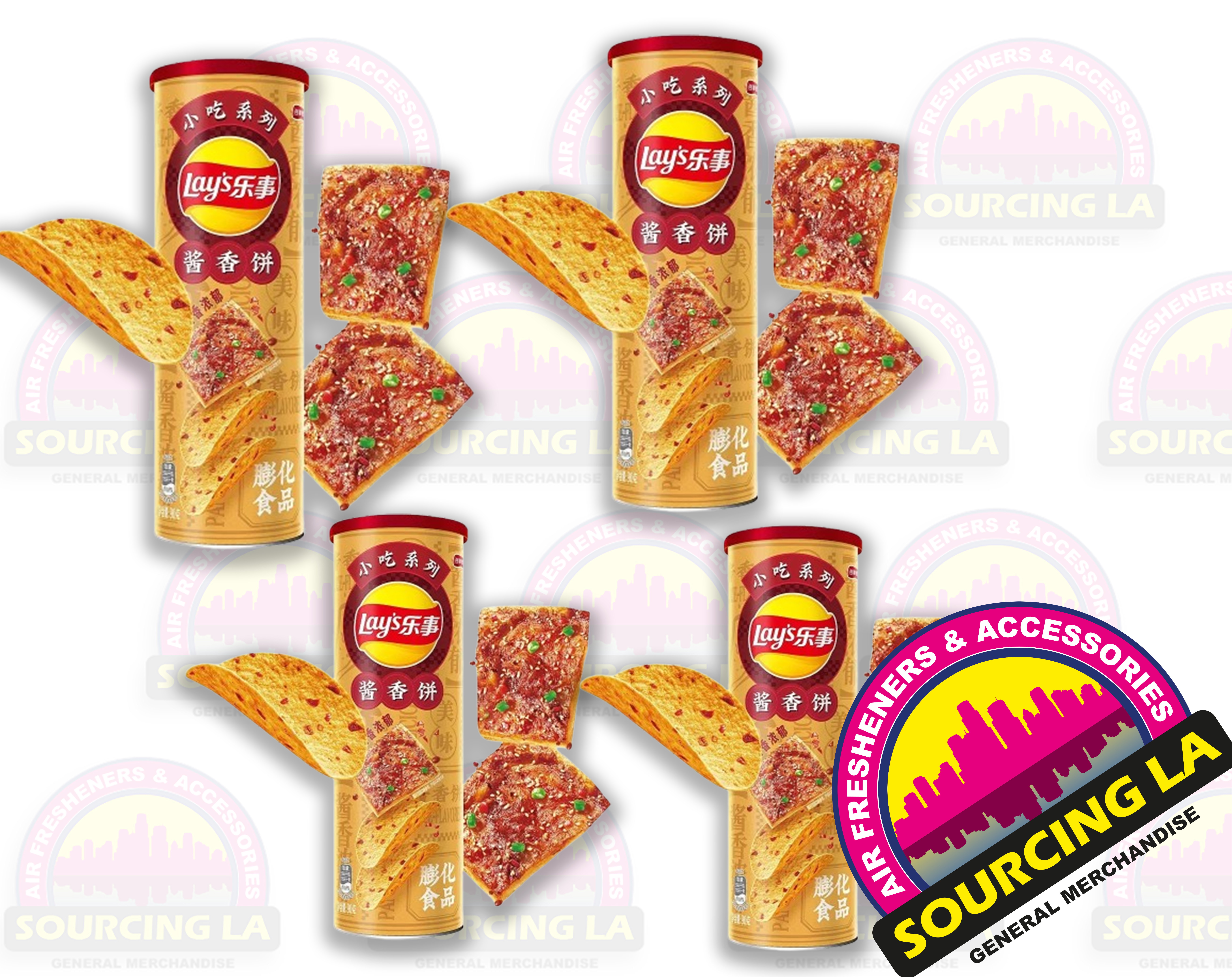 Lays Potato Chips Sauce Flavor 3.17 oz SET of 4