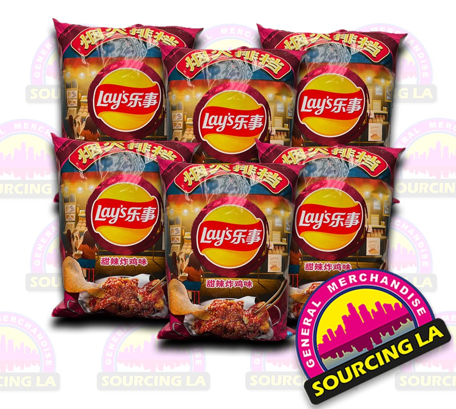 Lay's Potato Chips, Sweet and Spicy Fried Chicken Flavor SET of 6