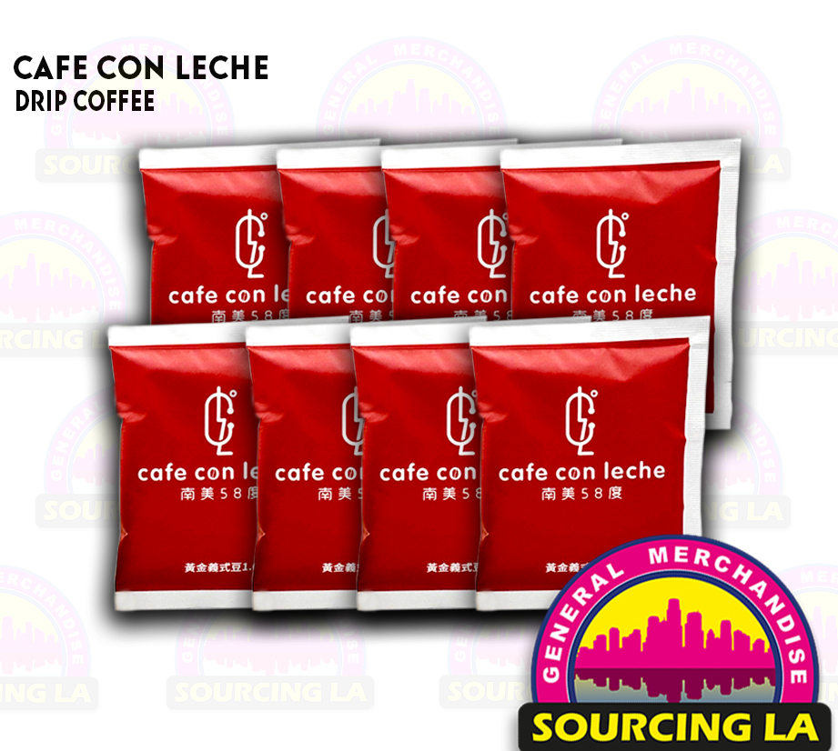 Café Con Leche Drip Coffee – Medium Roast Latin | Creamy | Set of 8