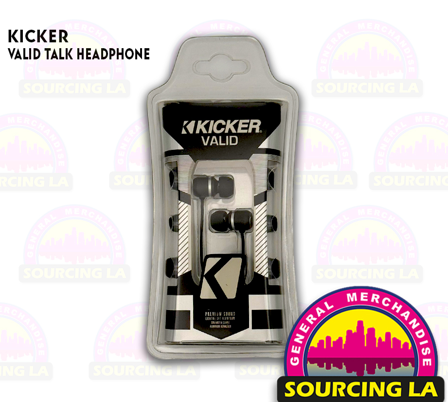 Kicker Valid In Ear Personal Audio Mic Headphones iPad Iphone Control