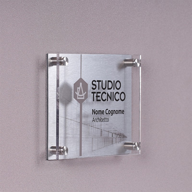 Targa in Plexiglass Studio Tecnico