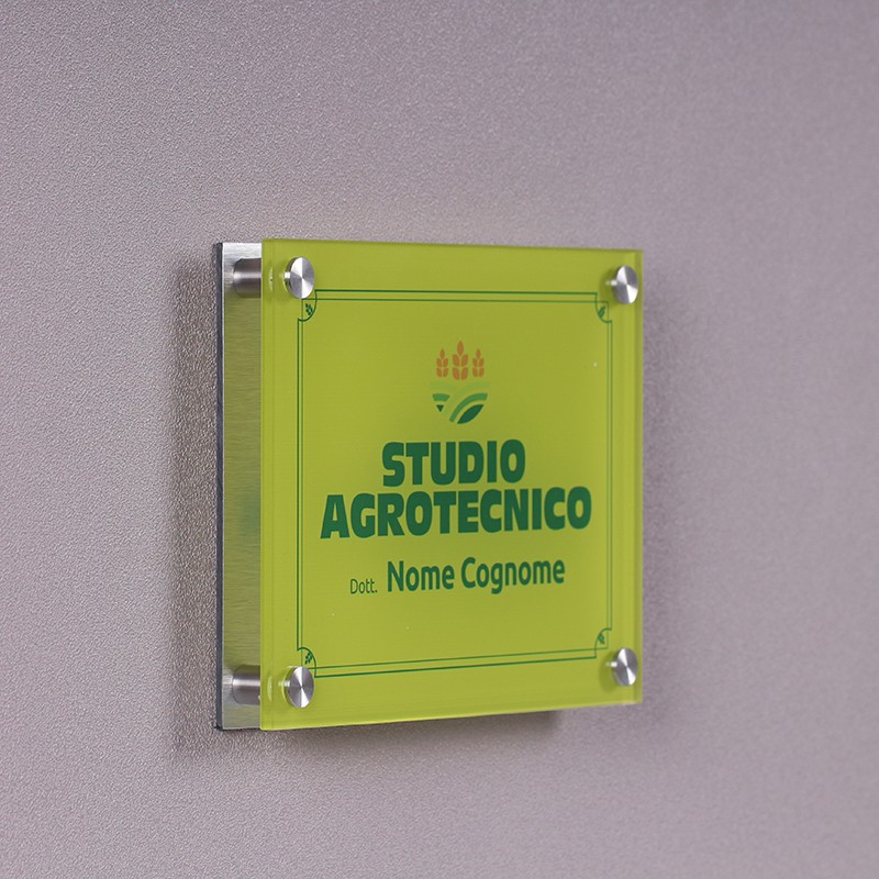 Targa in Plexiglass Studio Agrotecnico