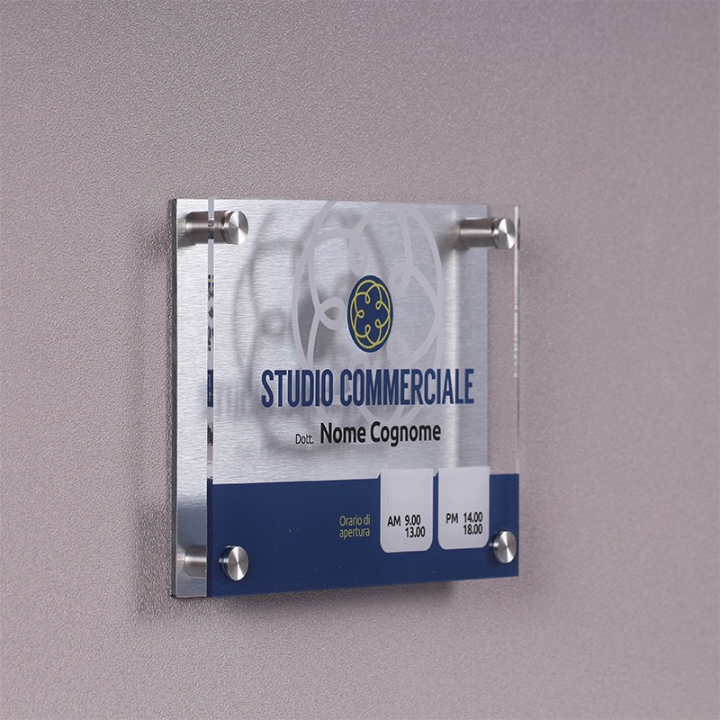 Targa in Plexiglass Studio Commerciale