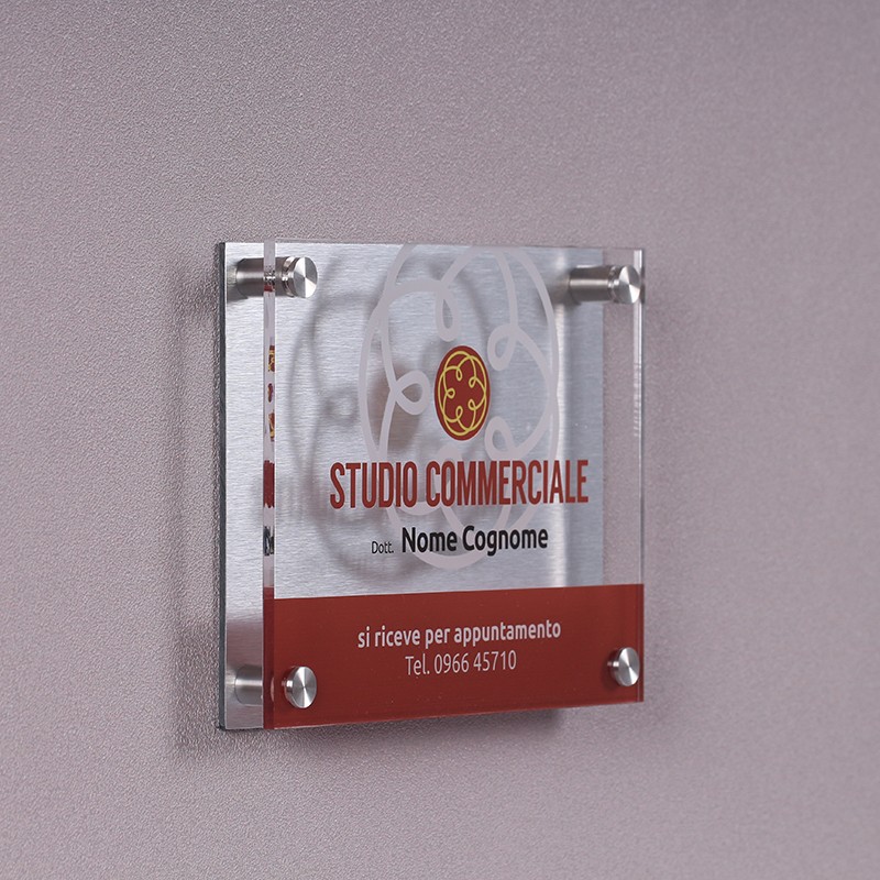 Targa in Plexiglass Studio Commerciale
