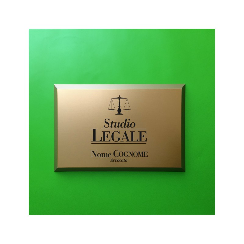 Targa Studio Legale (Ottone o Alluminio)