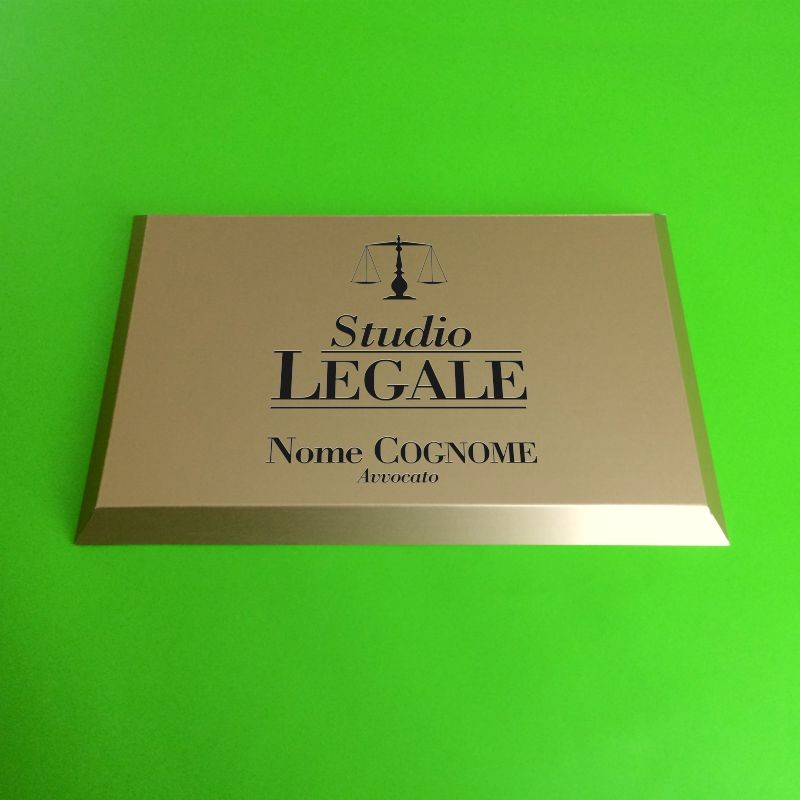 Targa Studio Legale (Ottone o Alluminio)