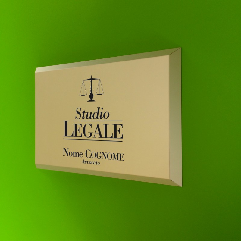 Targa Studio Legale (Ottone o Alluminio)