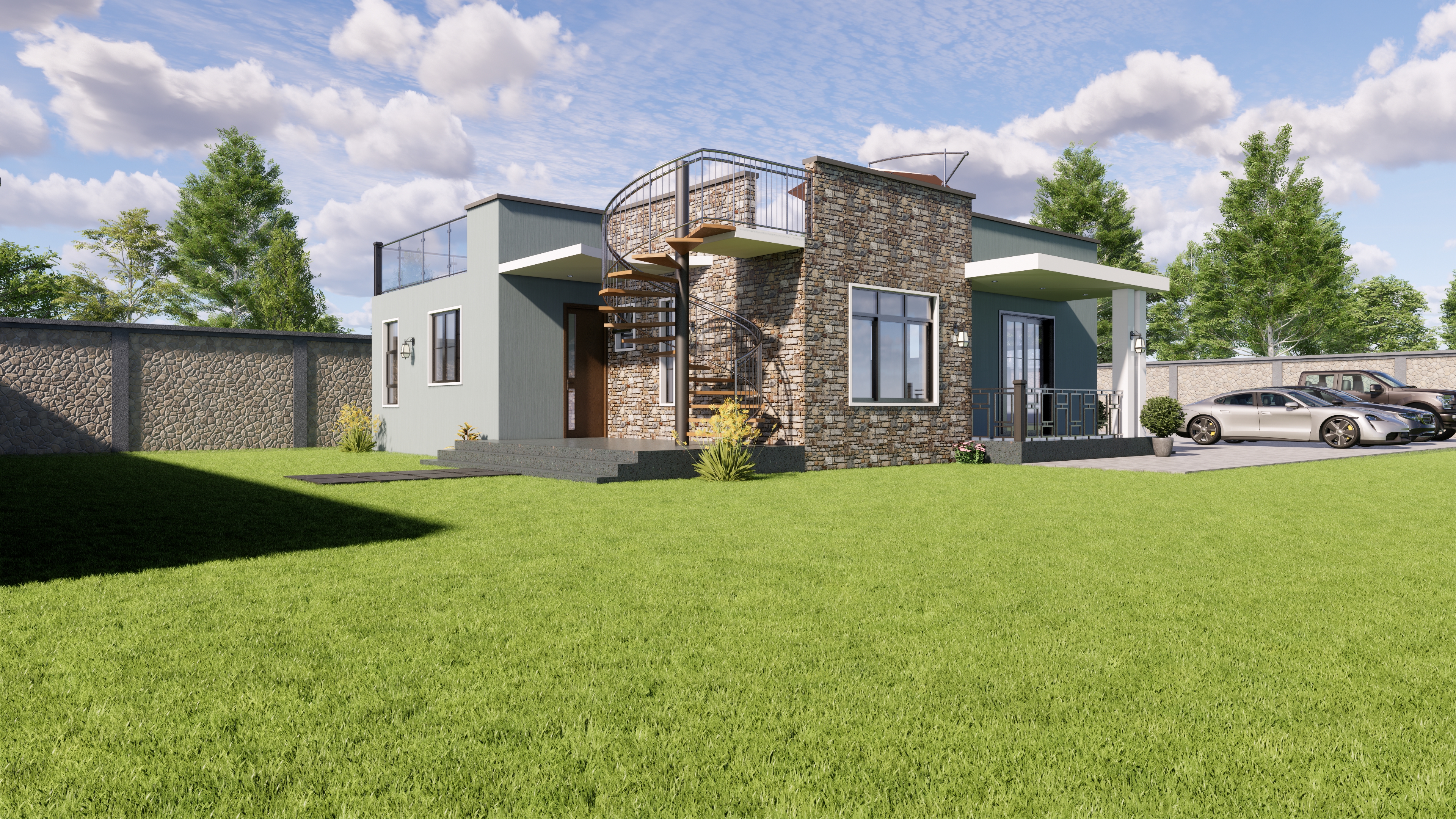 An Exquisite Two Bedroom House Plan