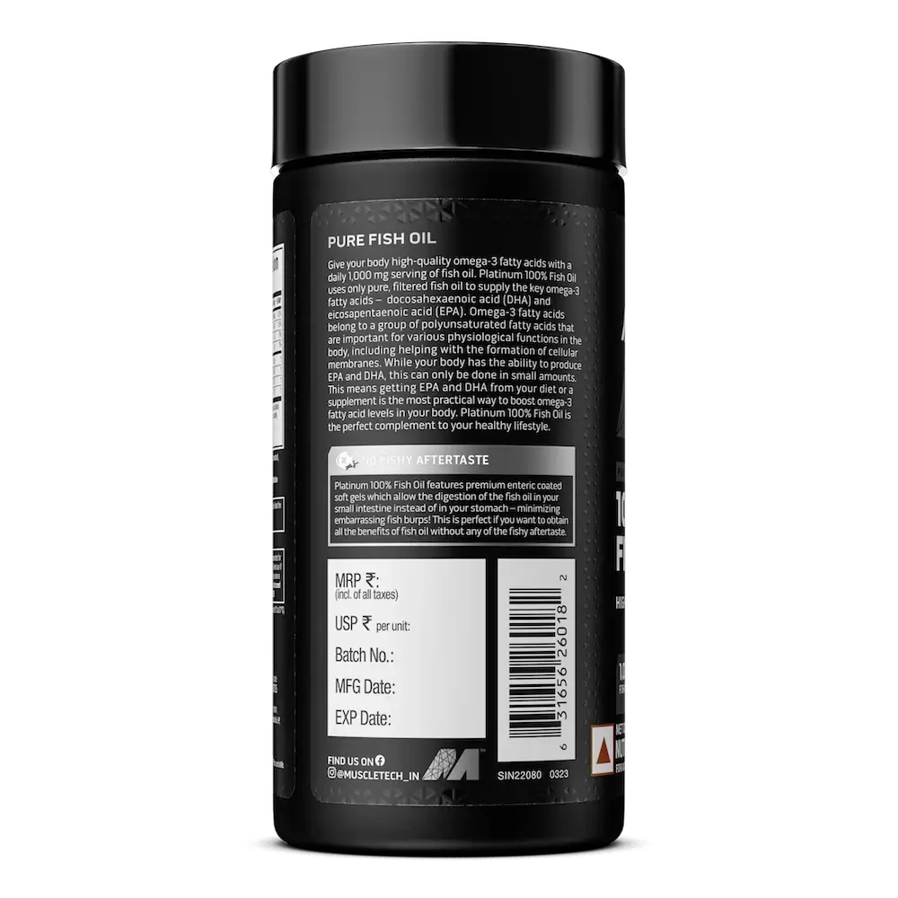 Muscletech Platinum 100% Omega Fish Oil 