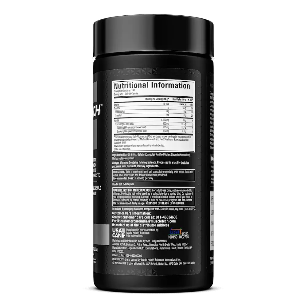 Muscletech Platinum 100% Omega Fish Oil 