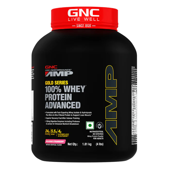 GNC AMP Gold Series 100% Whey Protein Advanced