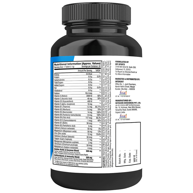 BPI Sports Multivitamin - 60 tablets - Unflavoured