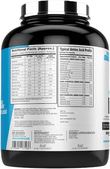 BPI Sports Whey HD - 2 Kg (4.4 Lb)
