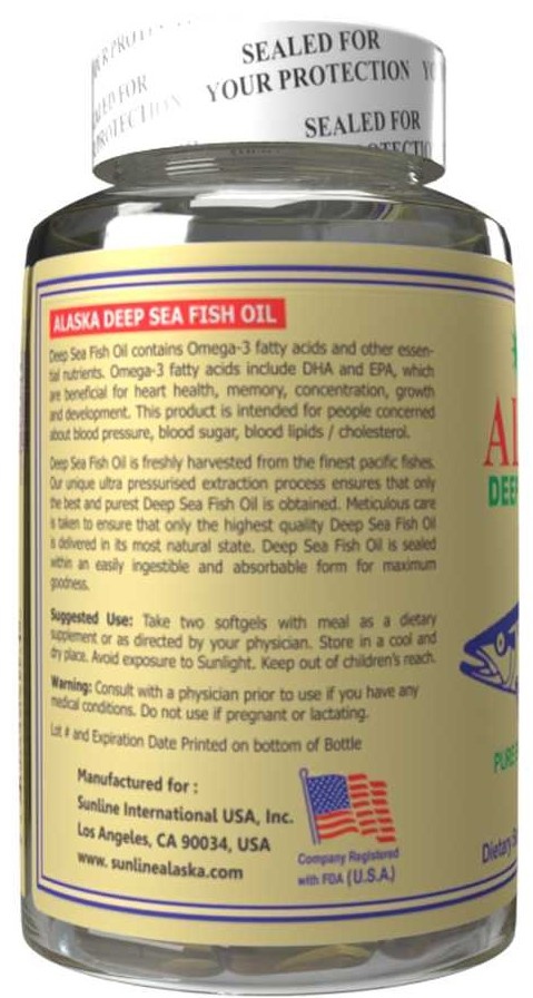 Sunline Alaska Deep Sea Fish Oil Omega-3