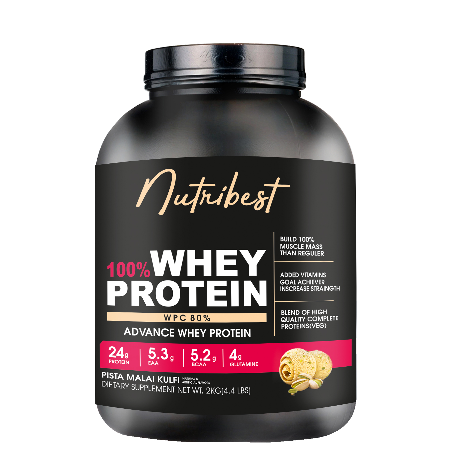 Nutribest 100% Whey Protein 4.4 lb