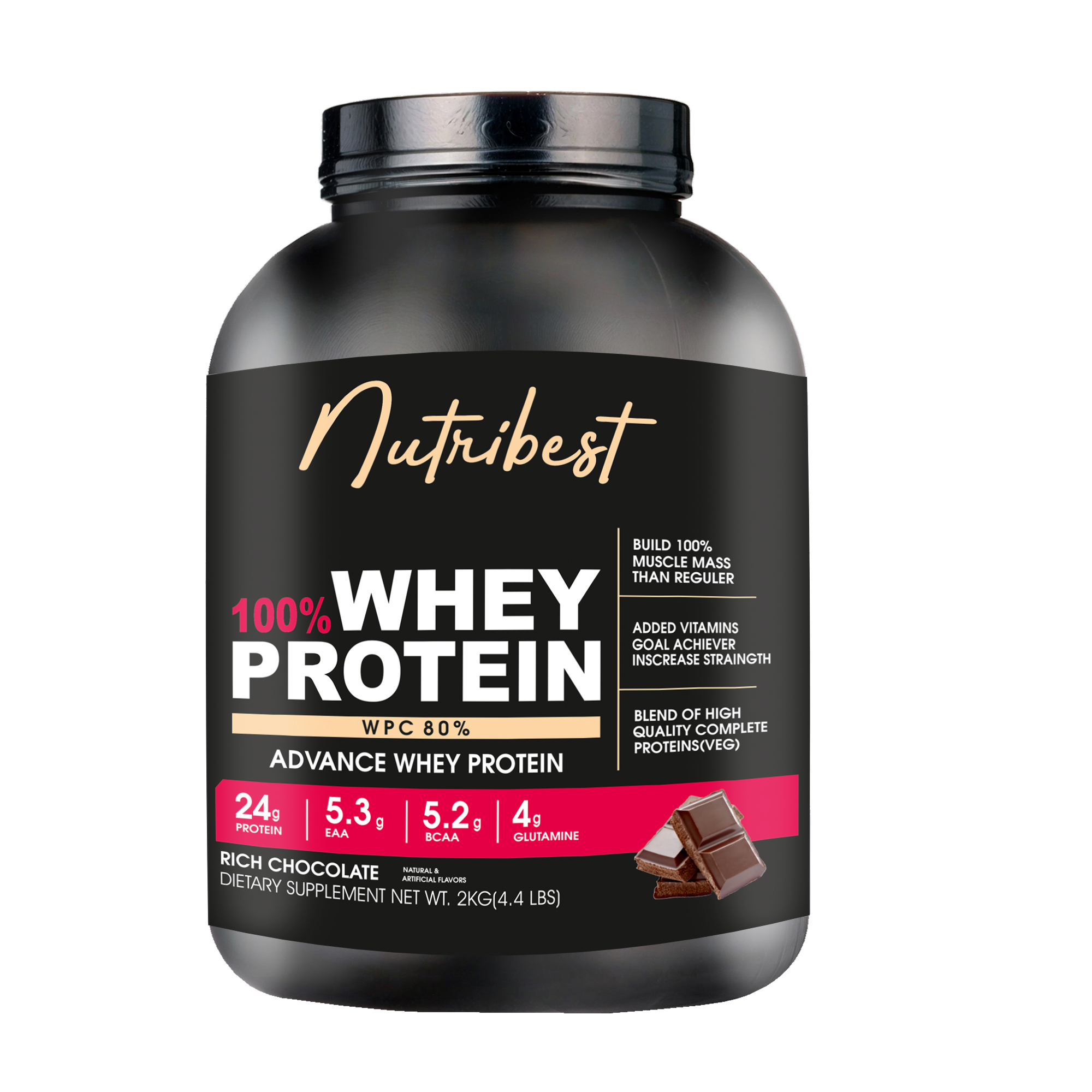 Nutribest 100% Whey Protein 4.4 lb
