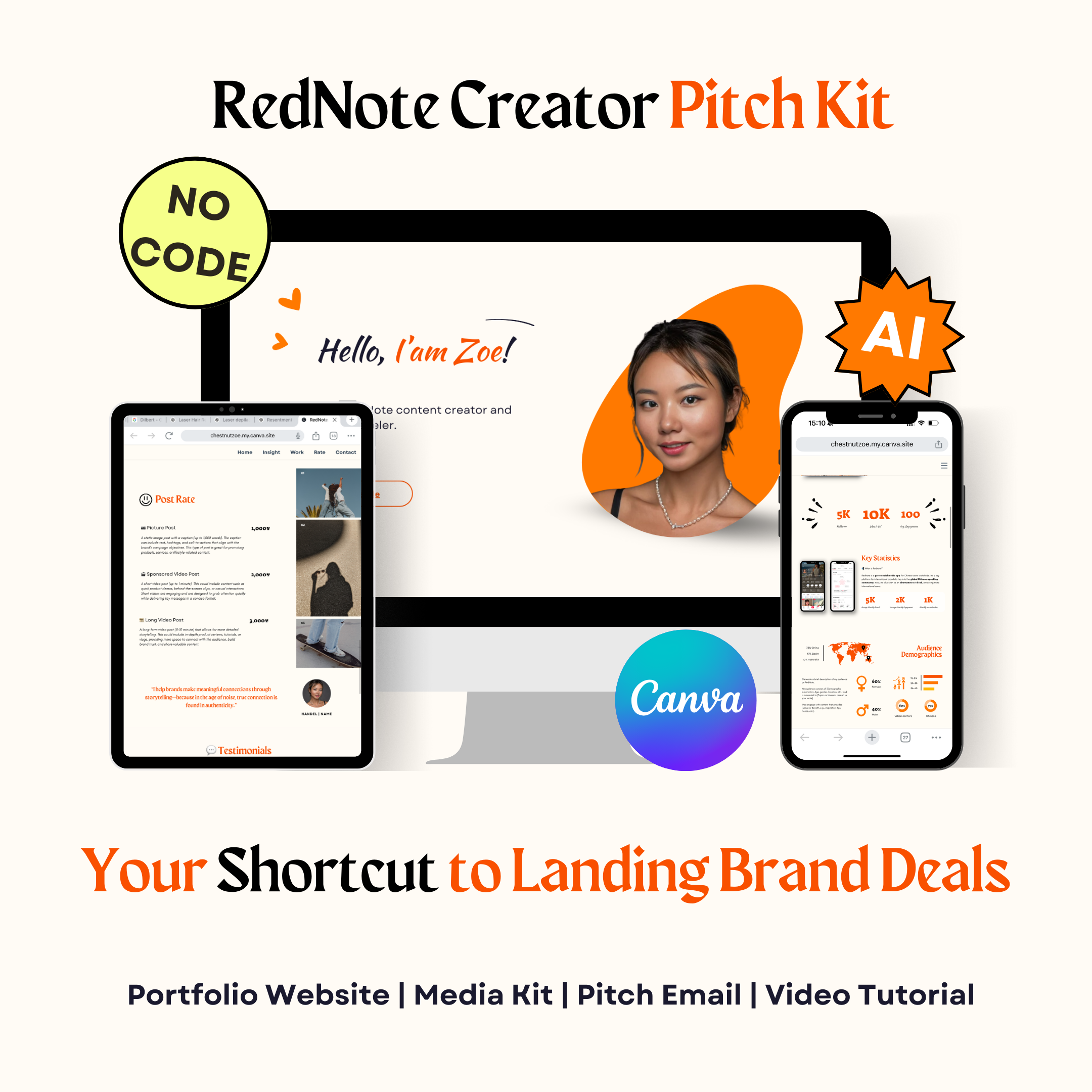 AI-Powered RedNote Creator Pitch Kit – Your Shortcut to Landing Brand Deals!
