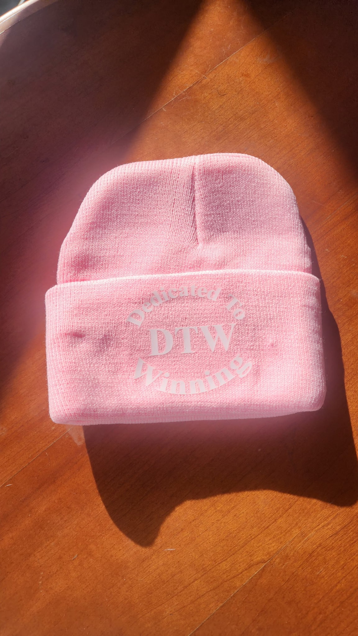 Pink DTW Beanie Hat