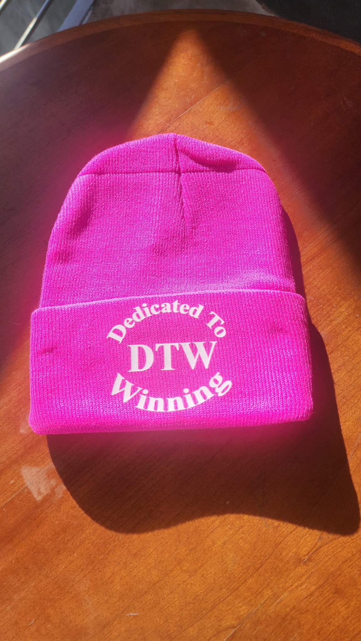 DTW Pink Beanie