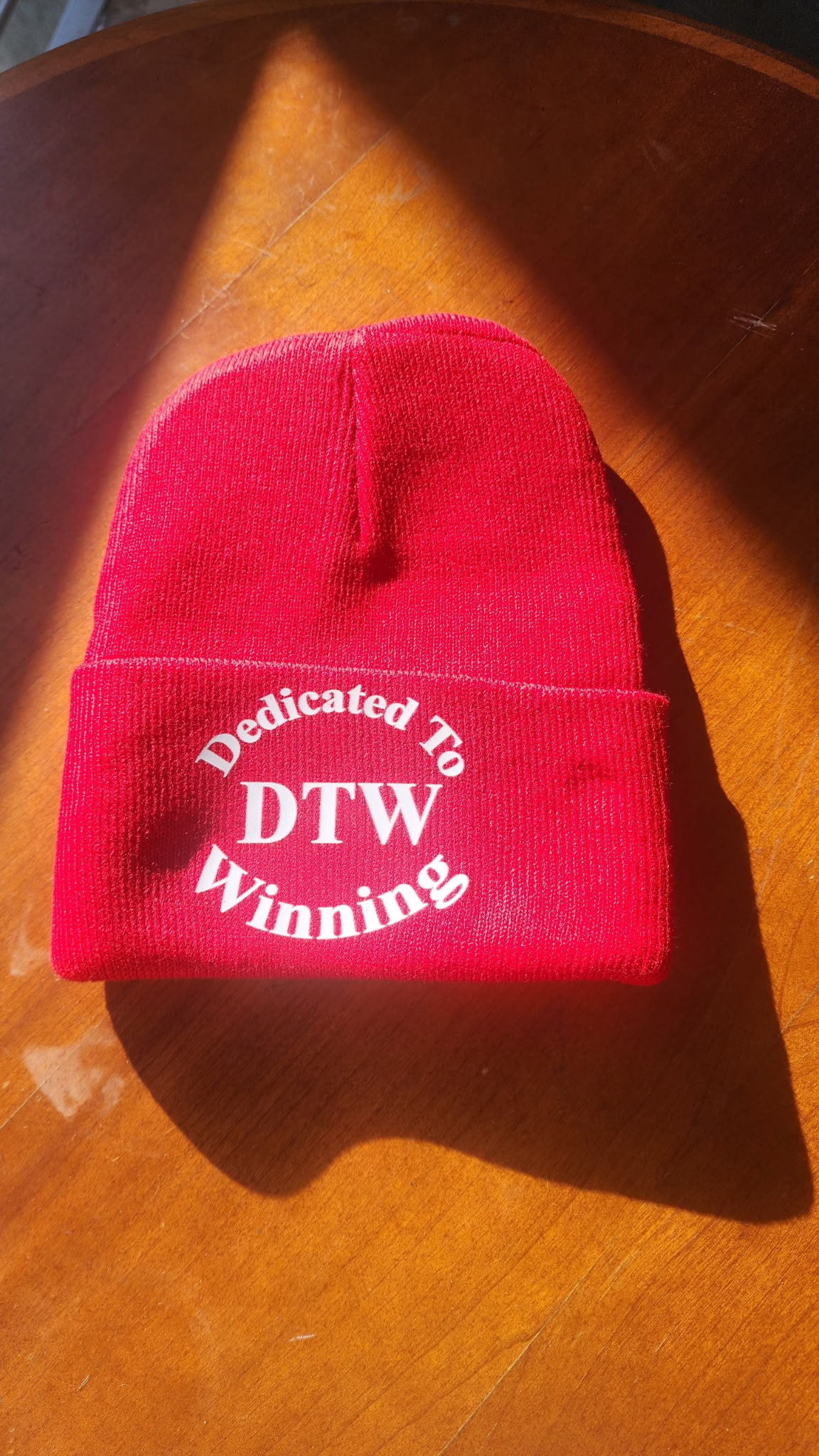 DTW Red Beanie