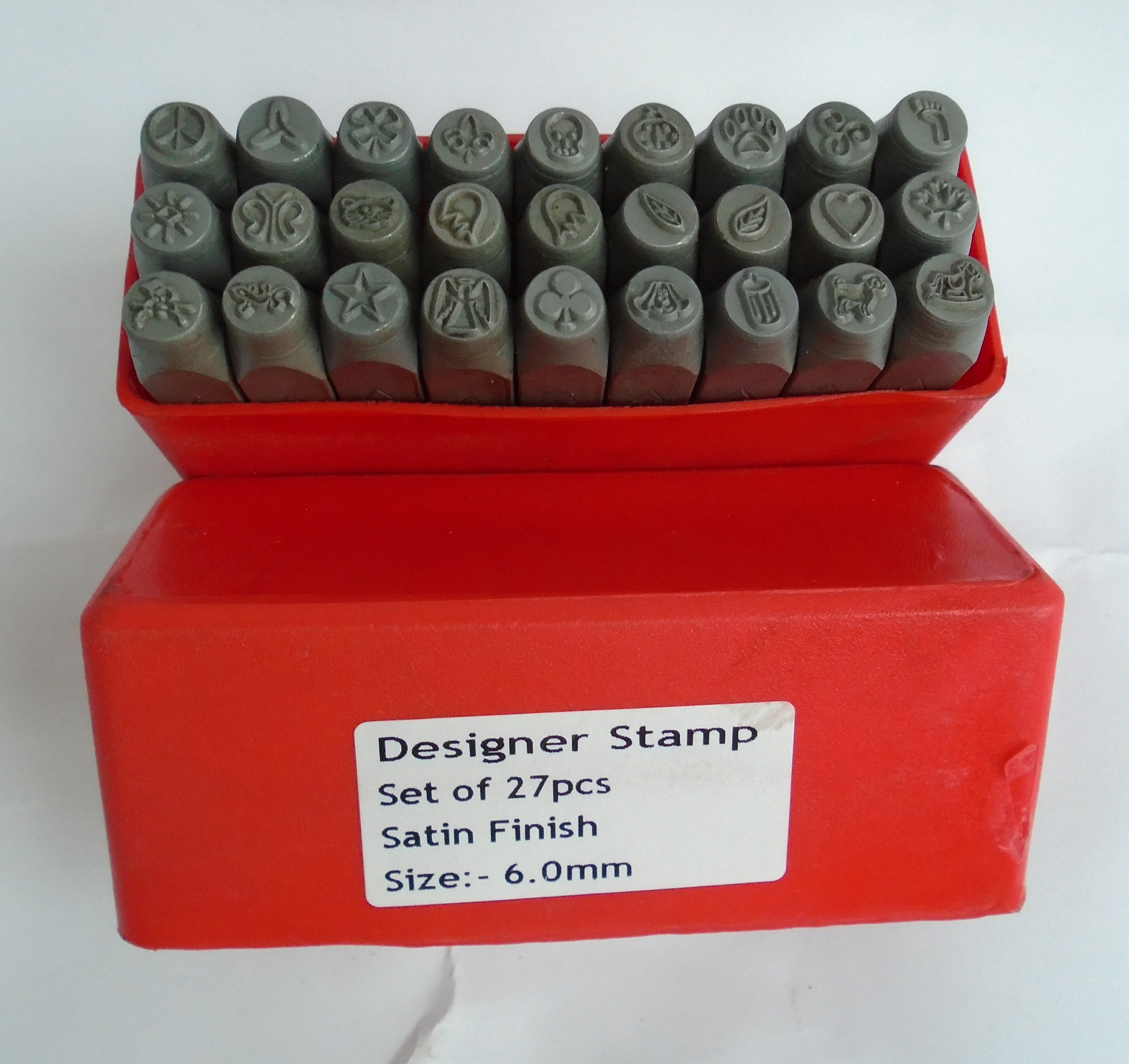 PARUU® Designer sign Punch Stamp 27 pc 6mm Set