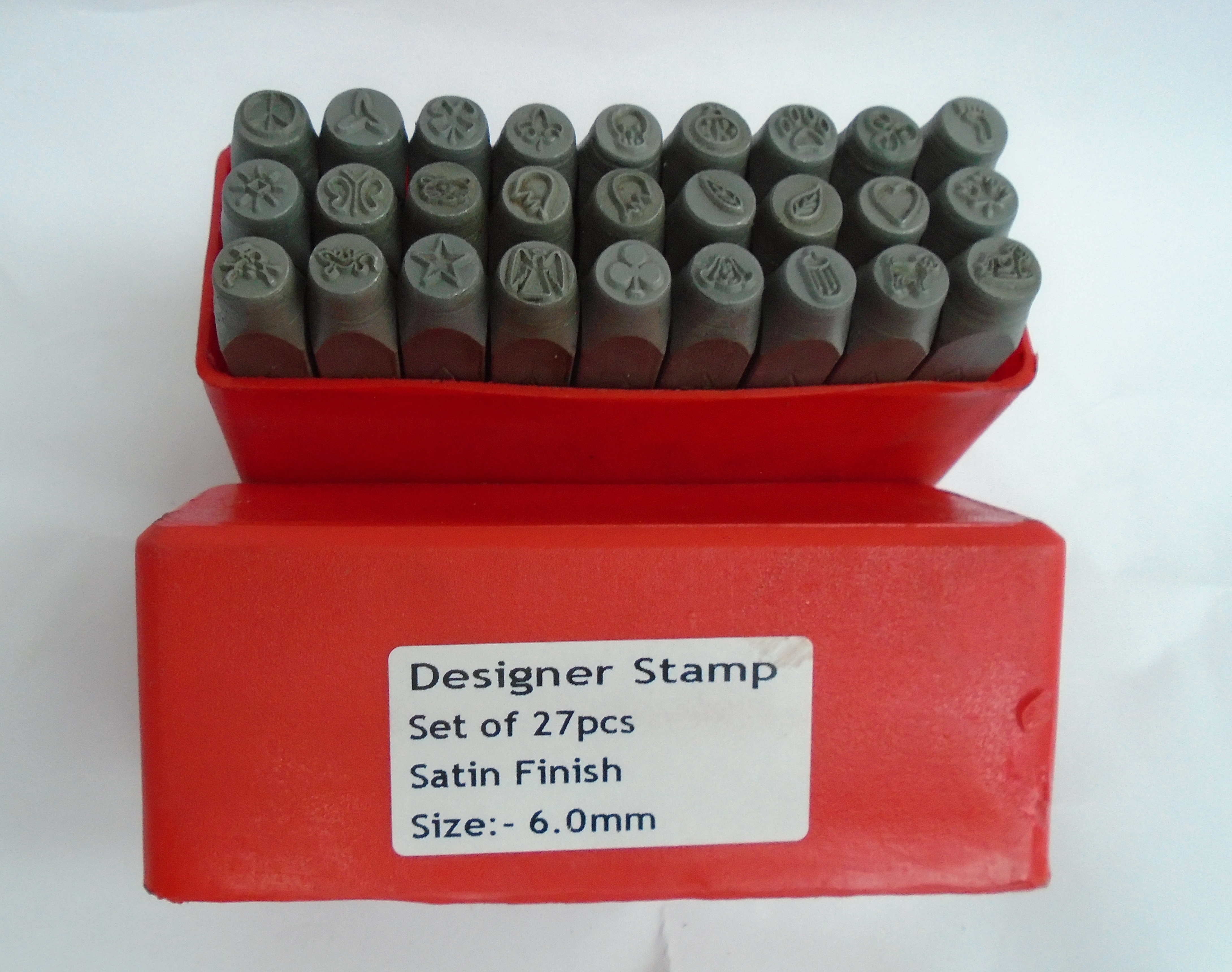 PARUU® Designer sign Punch Stamp 27 pc 6mm Set
