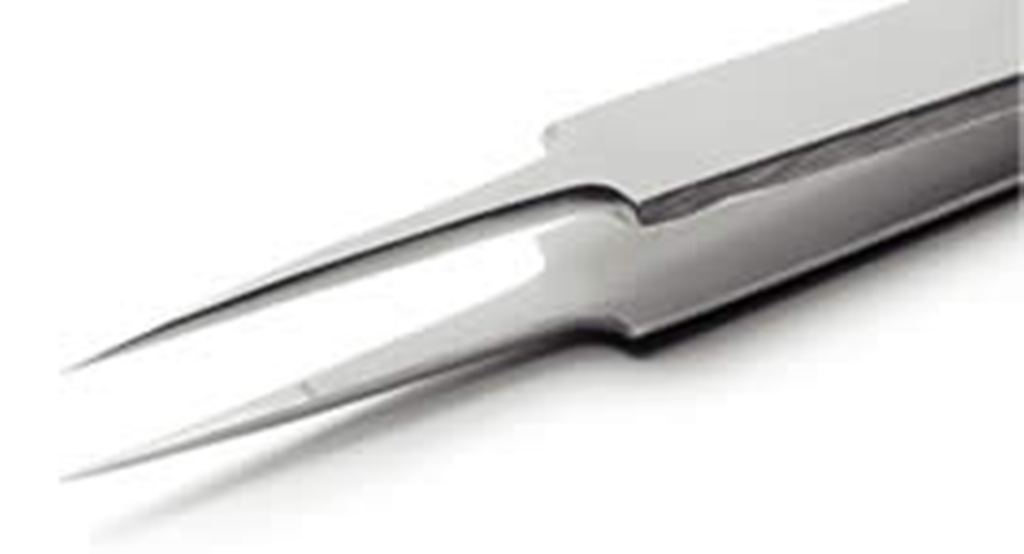 Straight Fine Tip Tweezer 5 made with Stainless steel Tool