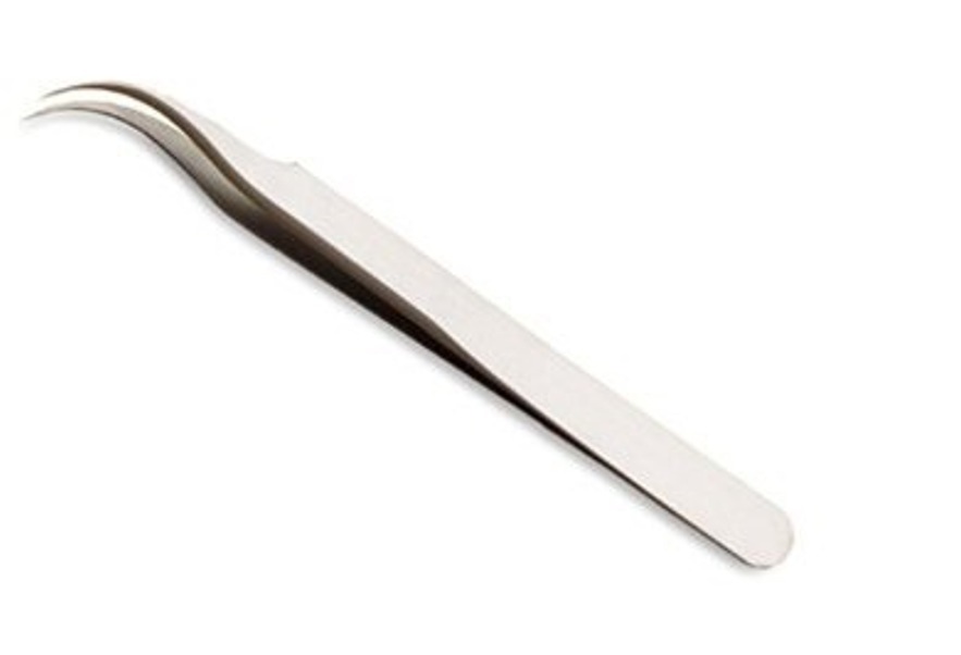 Curved Fine Point Tweezer# 7A made with Stainless steel Tool