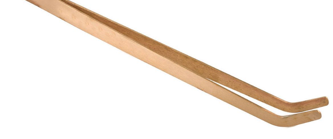 PARUU® Curved Copper Tweezers Pickling Acid Solution 9" Tool