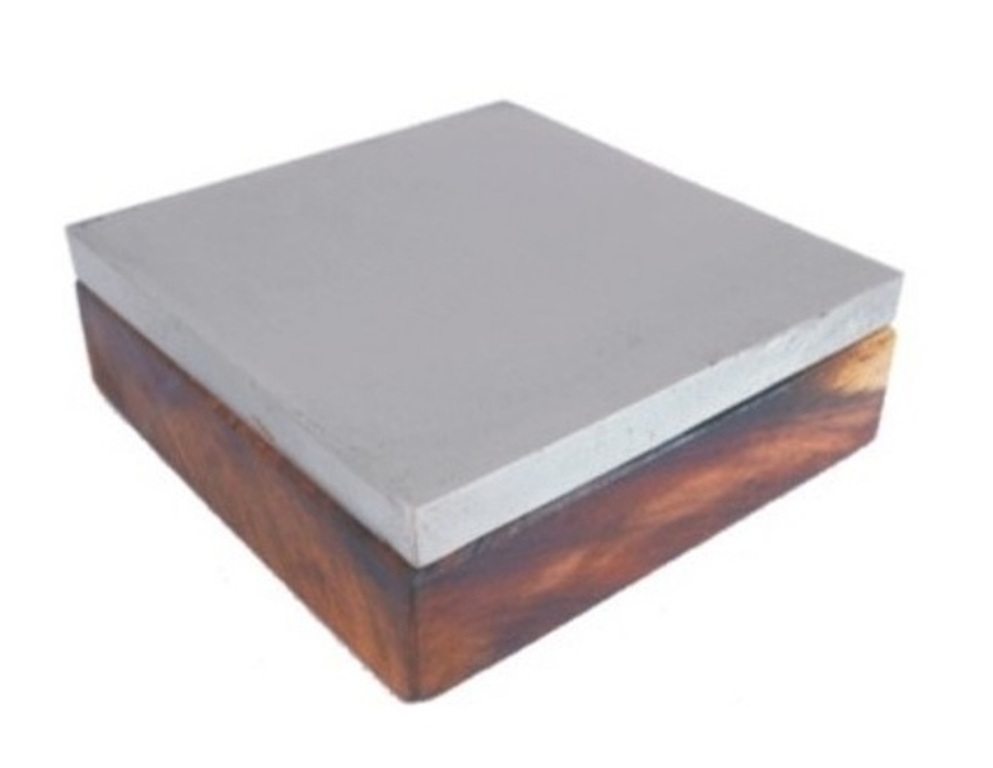 PARUU® STEEL BLOCK 4" ON WOODEN BASE PR329