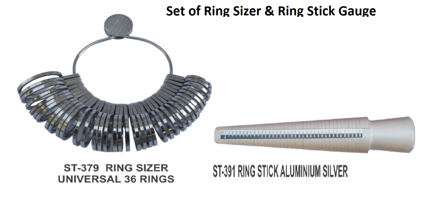 PARUU® Set of Ring stick and Ring sizer PR379-391