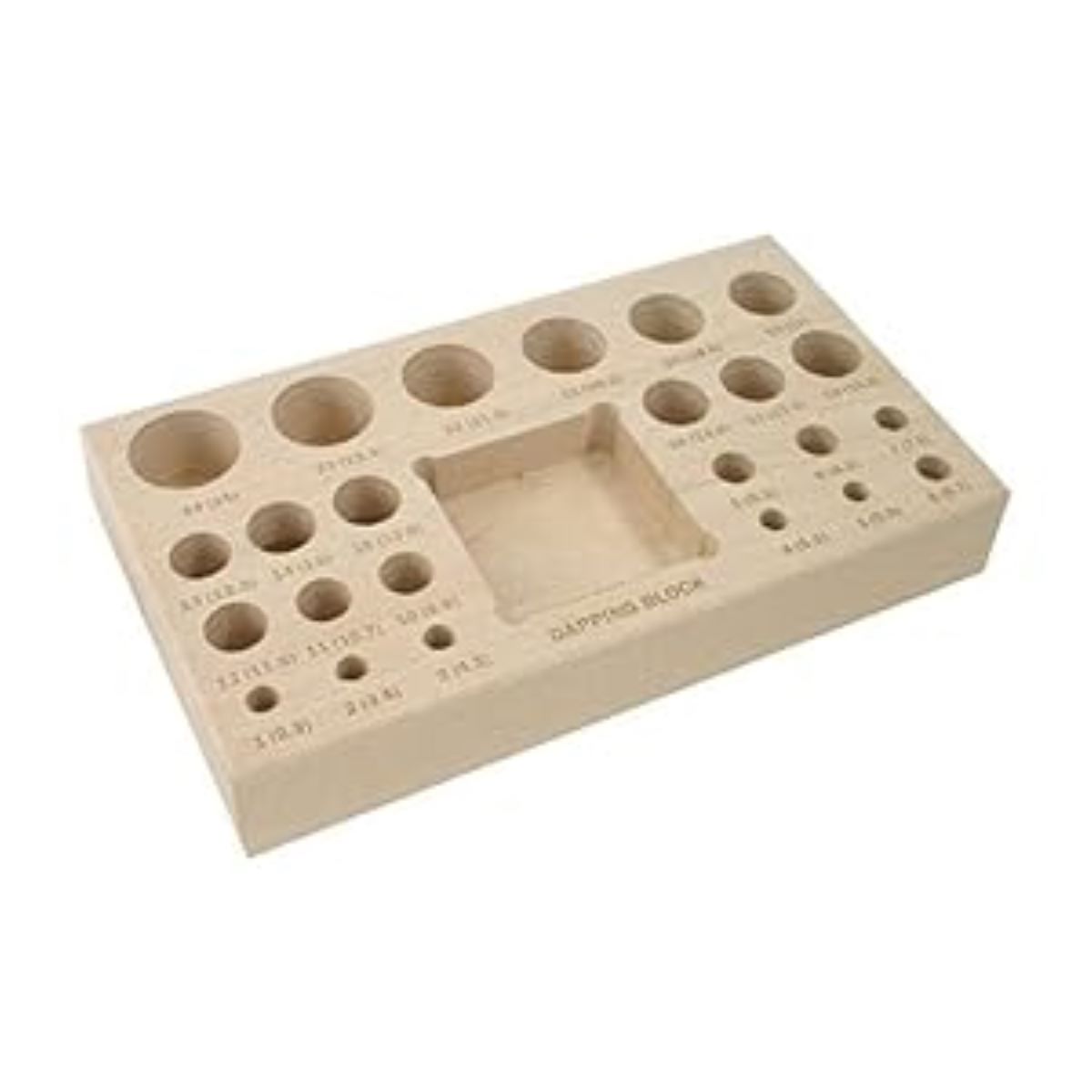 PARUU® 26 Pc Doming Punch and Dapping Block Set wooden stand PR415