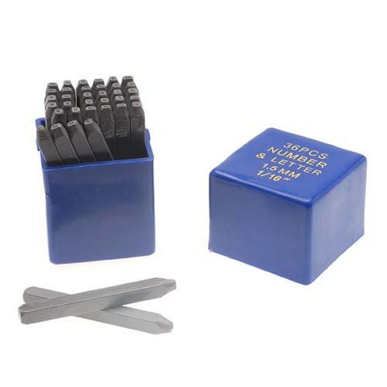 PARUU® 36pc Figure and letter punch set 1.5mm PR469-1.5mm